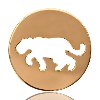 Nikki Lissoni Crouching Tiger Gold Plated 33mm Coin C1082GM, MPN: C1082GM, 8718627462195
