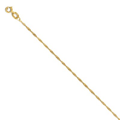 Leslie&#39;s Light Singapore Chain 20 Inch - 14k Gold HB-589-20, MPN: 589-20, 883957584362