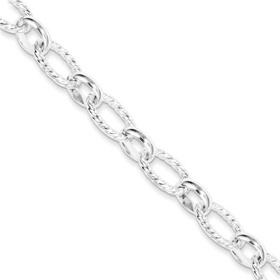 7.5 Inch Fancy Link Bracelet Sterling Silver Polished QH310-7.5, MPN: QH310-7.5, 883957954158