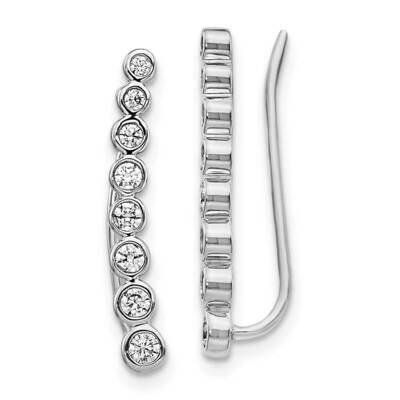 Earrings 14k White Gold Diamond EM4149-040-WA, MPN: EM4149-040-WA, 883957663401