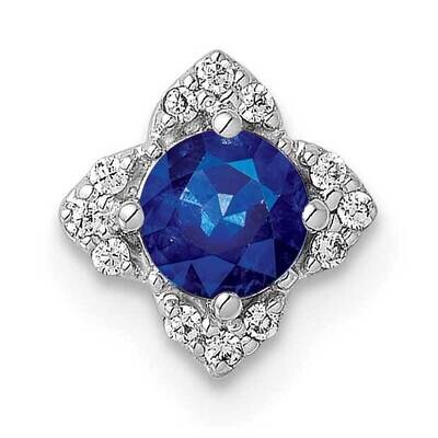 Sapphire Pendant 14k White Gold Diamond PM4022-SA-005-WA, MPN: PM4022-SA-005-WA, 883957295701