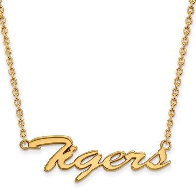 Louisiana State University Medium Pendant with Chain Necklace Gold-plated Silver GP081LSU-18, MPN: …