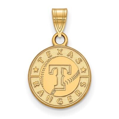 Texas Rangers Small Pendant Gold-plated Silver GP001RAN, MPN: GP001RAN, 886774890548