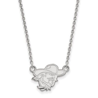 Eastern Kentucky University Small Pendant with Necklace Sterling Silver SS009EKU-18, MPN: SS009EKU-…
