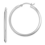 Hoop Earrings 14k White Gold Polished TF1631W, MPN: TF1631W, 883957995199