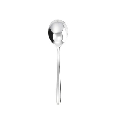 Sambonet hannah bouillon spoon 6 1/4 inch - silverplated on 18/10 stainless steel, MPN: 52720-02, 7…