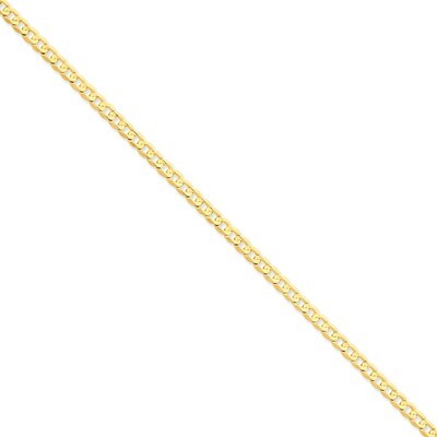 4.5mm Open Concave Curb Chain 24 Inch 14k Gold LCR120-24, MPN: LCR120-24, 886774418230
