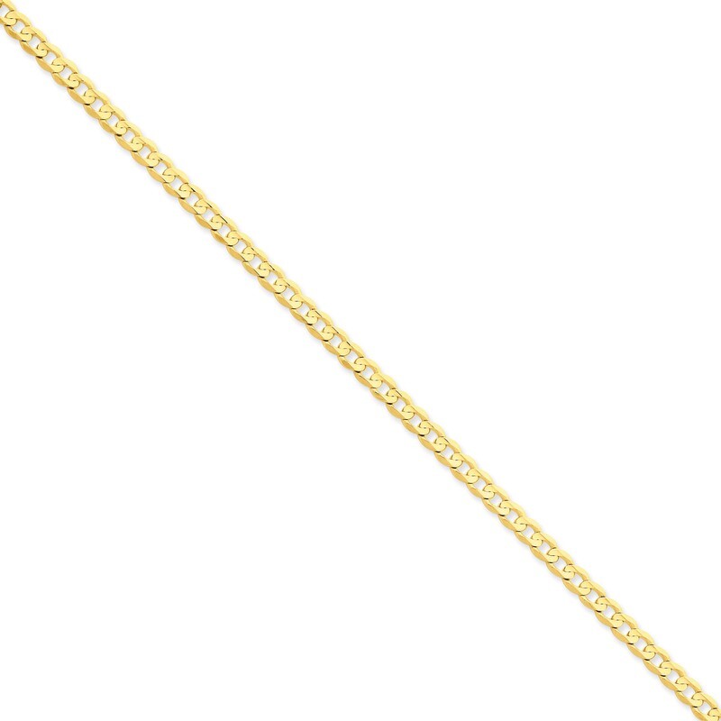 4.5mm Open Concave Curb Chain 24 Inch 14k Gold LCR120-24, MPN: LCR120-24, 886774418230
