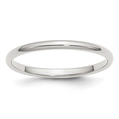 2mm Half-Round Band - Sterling Silver QWH020 by Chisel, MPN: QWH020, 883957259604