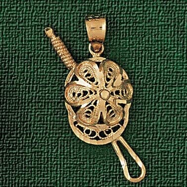 Dazzlers Jewelry Filigree Pendant Necklace Charm Bracelet in Yellow, White or Rose Gold 3162, MPN: …
