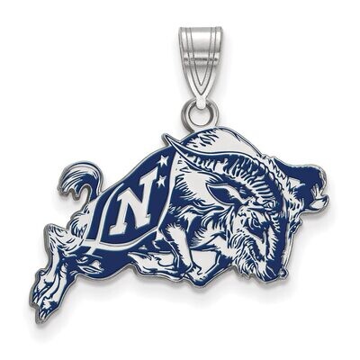 Navy Large Enamel Pendant Sterling Silver SS033USN, MPN: SS033USN, 886774702506