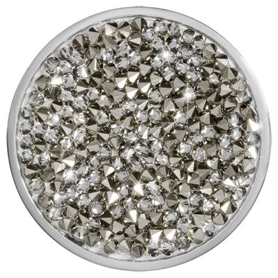 Nikki Lissoni Smoked Rock Crystal Silver-Plated 43mm Coin C1438SL, MPN: C1438SL, 8718627469897