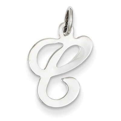 Die Struck Initial C Charm 14k White Gold YC249C, MPN: YC249C, 883957971186