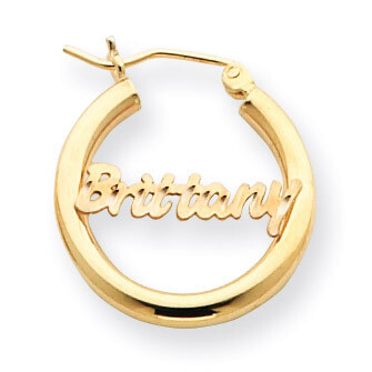 Tube Earrings Satin Diamond-cut 14k Gold Polished XNA257Y, MPN: XNA257Y, 191101542497