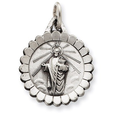 Saint Jude Thaddeus Medal Sterling Silver QC5693, MPN: QC5693, 191101183676