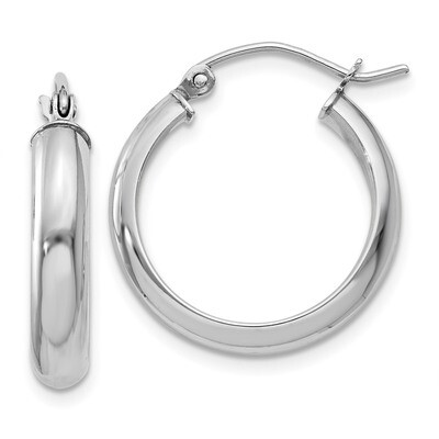 Hoop Earrings 14k white Gold TF574, MPN: TF574, 886774732312