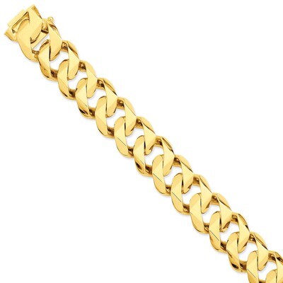 19mm Hand-Polished Traditional Link Chain 9 Inch 14k Gold LK123-9, MPN: LK123-9, 191101649080