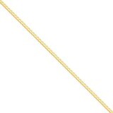 3.8mm Concave Curb Chain 24 Inch 14k Gold LCR100-24, MPN: LCR100-24, 886774418179