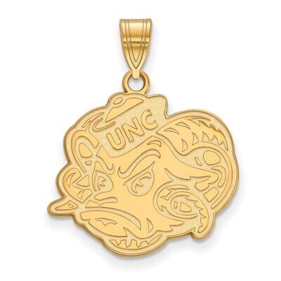 University of North Carolina Large Pendant Gold-plated Silver GP054UNC, MPN: GP054UNC, 886774948966