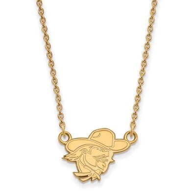 Eastern Kentucky University Small Pendant with Chain Necklace 14k Yellow Gold 4Y009EKU-18, MPN: 4Y0…
