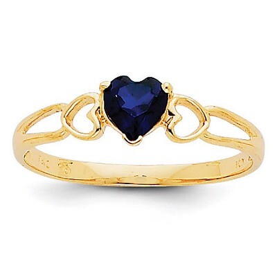Saphire Birthstone Ring 14k Gold XBR162, MPN: XBR162, 883957373782