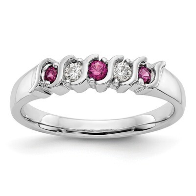 Diamond with Ruby Band 14k White Gold RM3290B-RU-010-WAA, MPN: RM3290B-RU-010-WAA, RM3290B-RU-010-W…