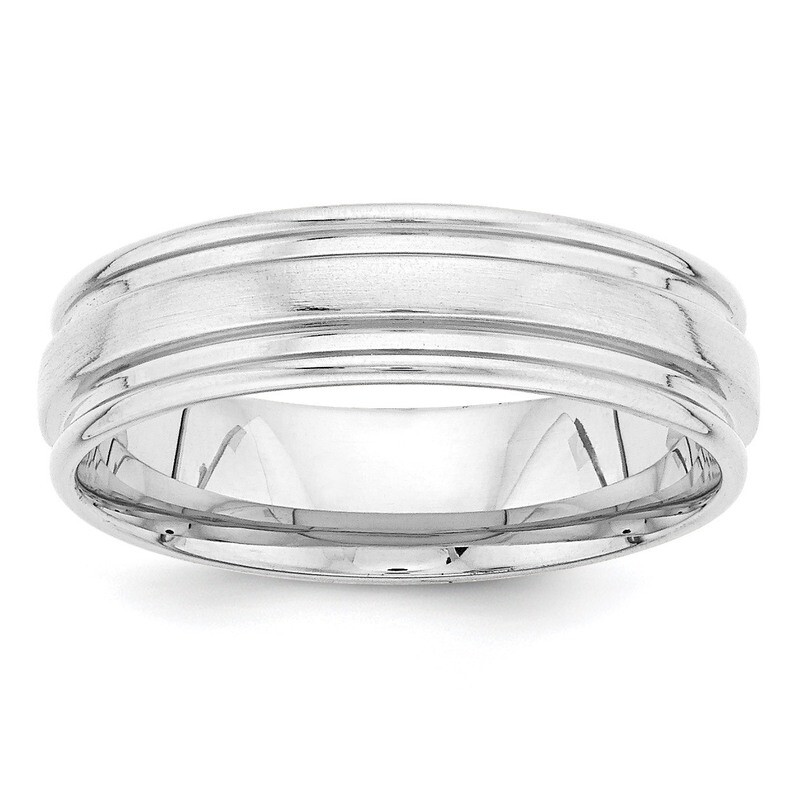 Heavy Comfort Fit Fancy Band 14k White Gold WB118, MPN: WB118, 886774497389