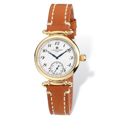 Charles Hubert IP-plated Stainless Leather Band 34mm Watch Ladies XWA4857, MPN: XWA4857, 8488700067…