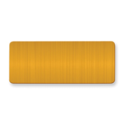 1 X 2 1/2 Satin Brass Plates-Sets of 6  GL6676-SB, MPN: GL6676-SB,