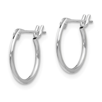 1mm Hoop Earrings - 14k White Gold SE230 by Madi K, MPN: SE230, 27657367485