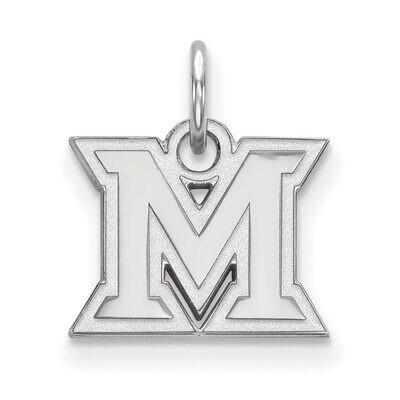 Miami University Extra Small Pendant Sterling Silver SS001MU, MPN: SS001MU, 886774689791