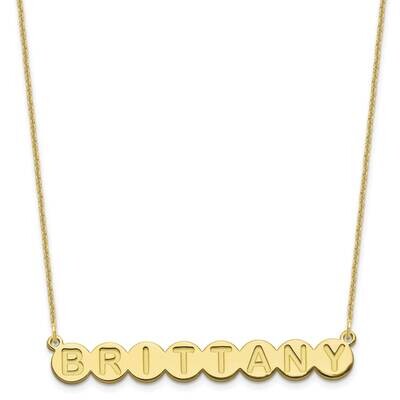 8 Letter Bubble Necklace 10k Gold 10XNA1318Y, MPN: 10XNA1318Y, 196904158661