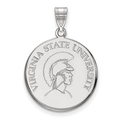 Virginia State University Large Disc Pendant 14k White Gold 4W001VAS, MPN: 4W001VAS, 886774825847