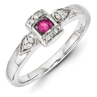 1 Birthstone Family Jewelry Diamond Semi-Set Ring 14k White Gold XMRW25/1, MPN: XMRW25/1, 883957449…