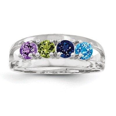 4 Birthstones Mother&#39;s Ring Sterling Silver XMR7/4SS, MPN: XMR7/4SS, 883957869483