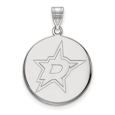 Dallas Stars Large Disc Pendant 14k White Gold 4W013STA, MPN: 4W013STA, 886774737461