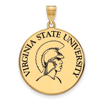 Virginia State University XLarge Enamel Disc Pendant Gold-plated Silver GP003VAS, MPN: GP003VAS, 88…