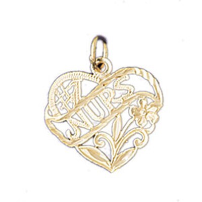 Dazzlers Jewelry #1 Nurs Pendant Necklace Charm Bracelet in Yellow, White or Rose Gold 10720, MPN: …