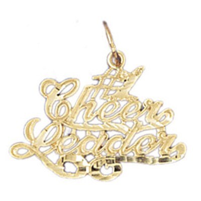 Dazzlers Jewelry #1 Cheer Leader Pendant Necklace Charm Bracelet in Yellow, White or Rose Gold 1075…
