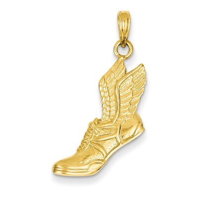 Running Shoe Pendant 14k Gold Polished C2661, MPN: C2661, 637218020607