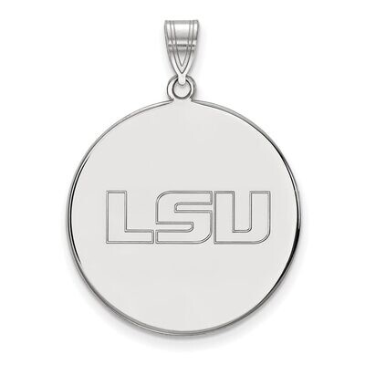 Louisiana State University Extra Large Disc Pendant Sterling Silver SS094LSU, MPN: SS094LSU, 886774…