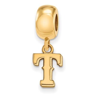 Texas Rangers Bead Charm x-Small Dangle Gold-plated Silver GP012RAN, MPN: GP012RAN, 886774914633