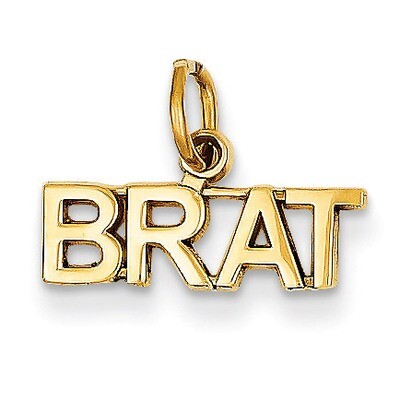 Brat Charm 14k Gold Polished C1061, MPN: C1061, 883957393759