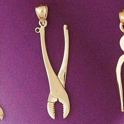 Dazzlers Jewelry Pliers Pendant Necklace Charm Bracelet in Yellow, White or Rose Gold 6647, MPN: DZ…