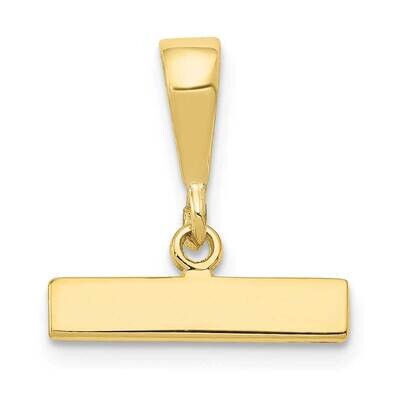 Polished Top Charm 10k Gold Casted Large 10LPTOP, MPN: 10LPTOP,