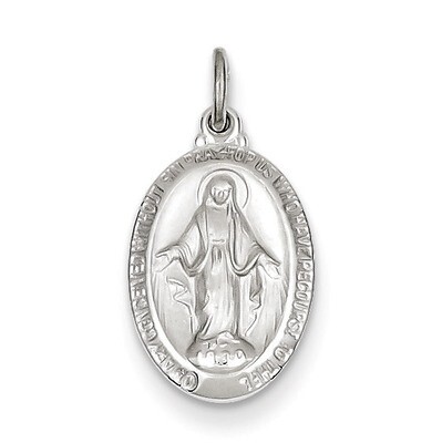 Miraculous Medal Sterling Silver QC3486, MPN: QC3486, 883957279411