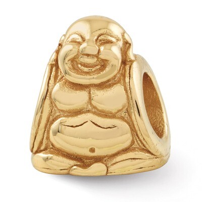 Gold-plated Buddha Bead - Sterling Silver QRS329GP, MPN: QRS329GP, 883957441009