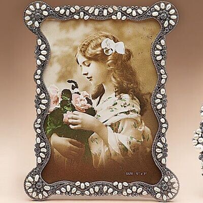Tizo Enamel Jeweled Picture Frame 5 x 7 Inch RS60957, MPN: RS60957,