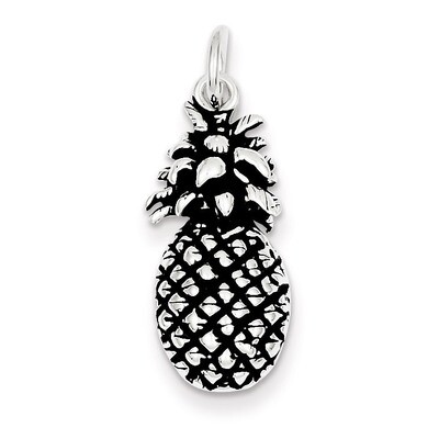 Pineapple Charm Antiqued Sterling Silver QC7705, MPN: QC7705, 883957138244