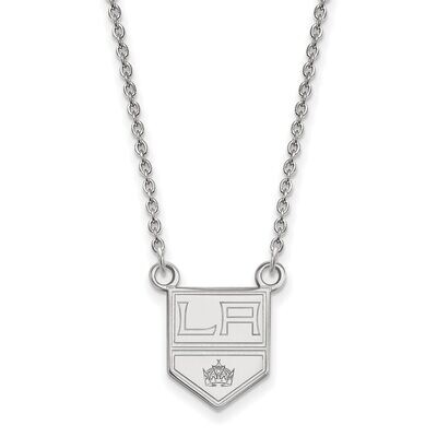 Los Angeles Kings Small Pendant with Chain Necklace 14k White Gold 4W013KIN-18, MPN: 4W013KIN-18, 8…